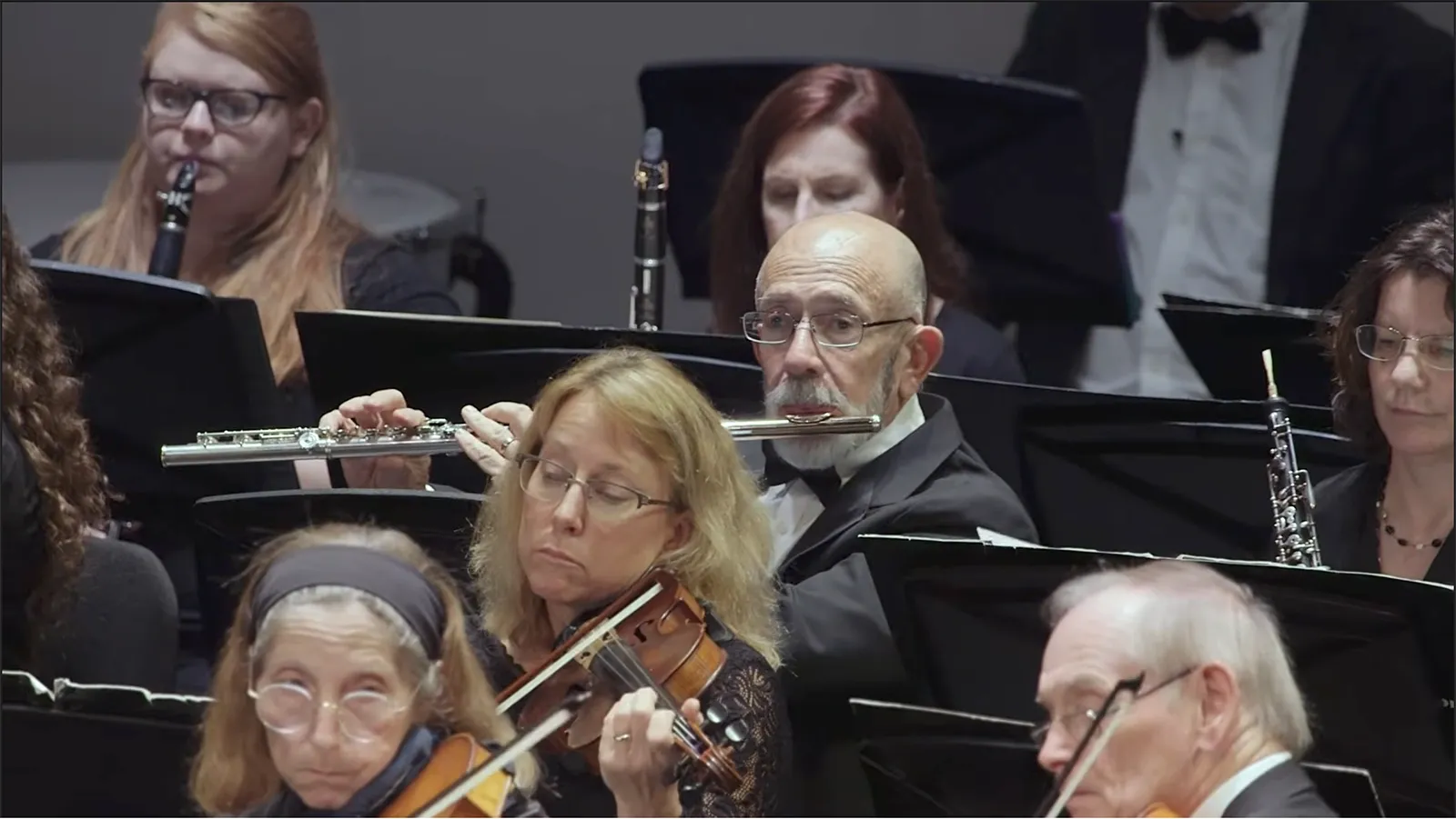 Tampa Bay Symphony musicians performing live